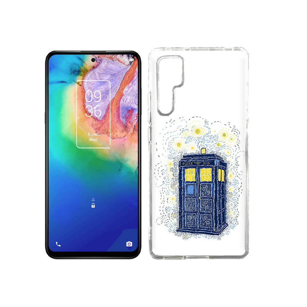 

Чехол MyPads Tocco для TCL 20 Pro будка рисунок, Прозрачный, Tocco