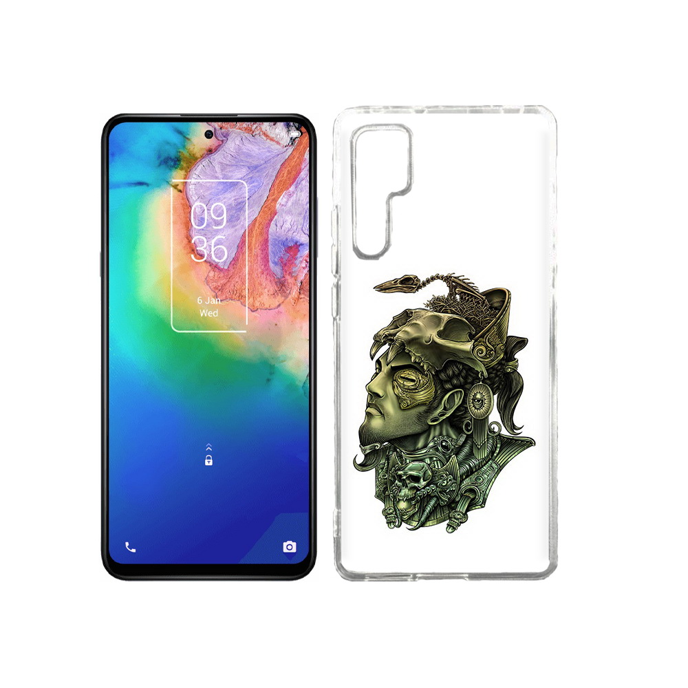

Чехол MyPads Tocco для TCL 20 Pro бронзовый воин, Прозрачный, Tocco