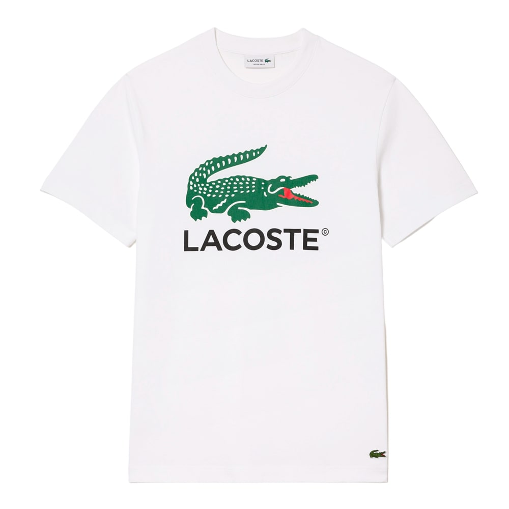 

Футболка мужская Lacoste Cotton Jersey Signature белая M/L, Белый, Cotton Jersey Signature
