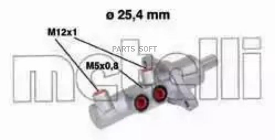 

Главный тормозной цилиндр 25,4 mm