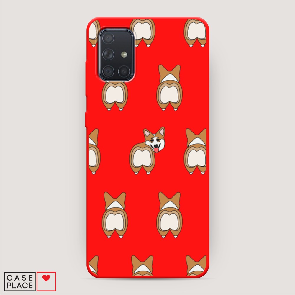 

Чехол Awog на Samsung Galaxy A71 4G "Милый корги фон", Разноцветный, 29053-1