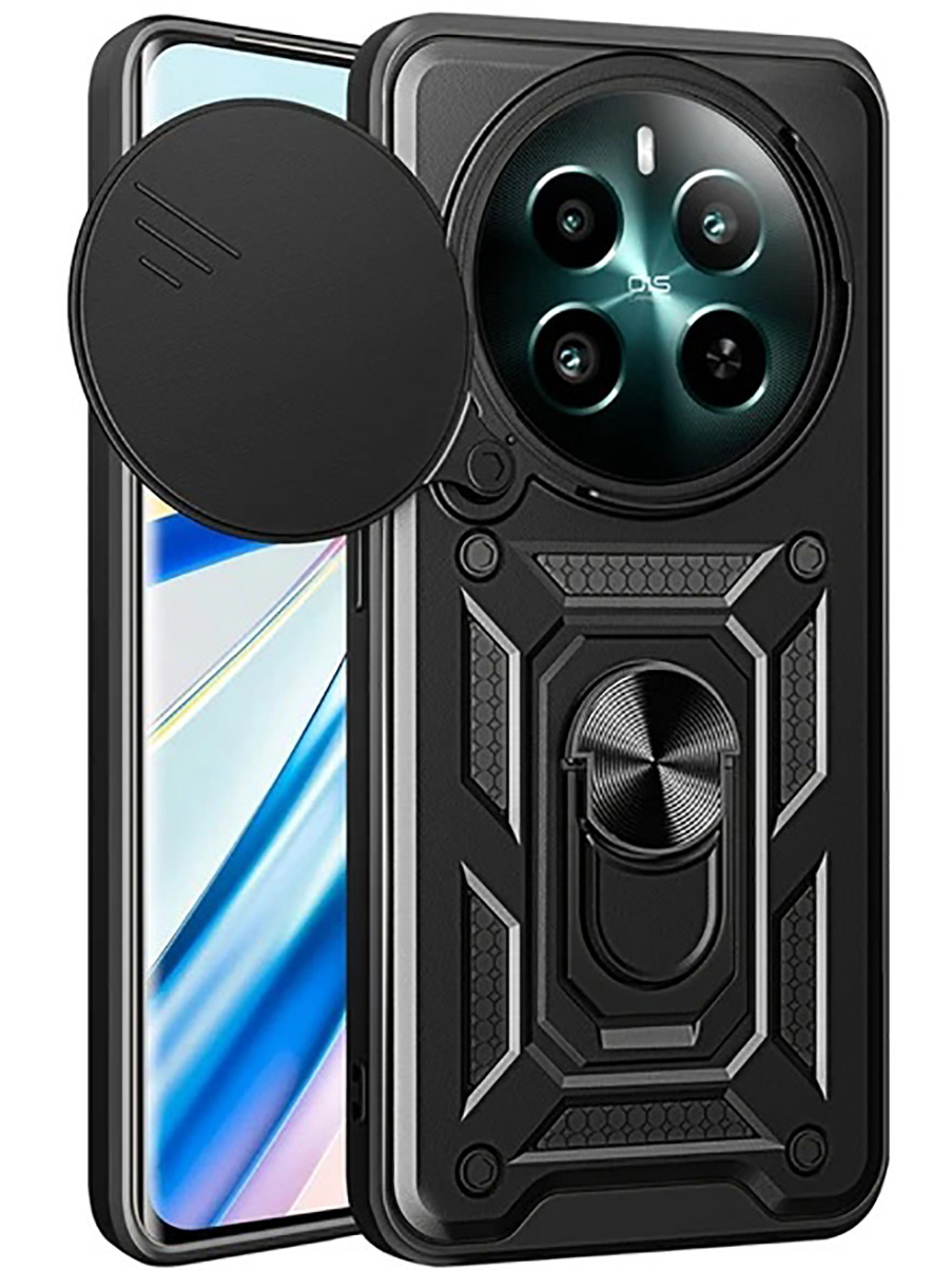 

Противоударный чехол на Realme 12 Pro 5g/12 Pro+ 5g с защитой камеры черный, 782631813