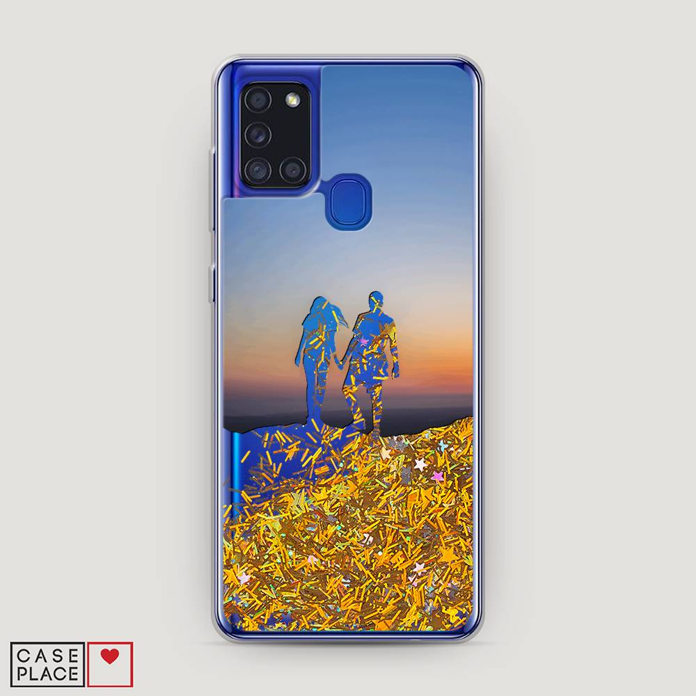 

Чехол Awog на Samsung Galaxy A21s / Самсунг A21s "Пара на краю света", Разноцветный, 2100290-1