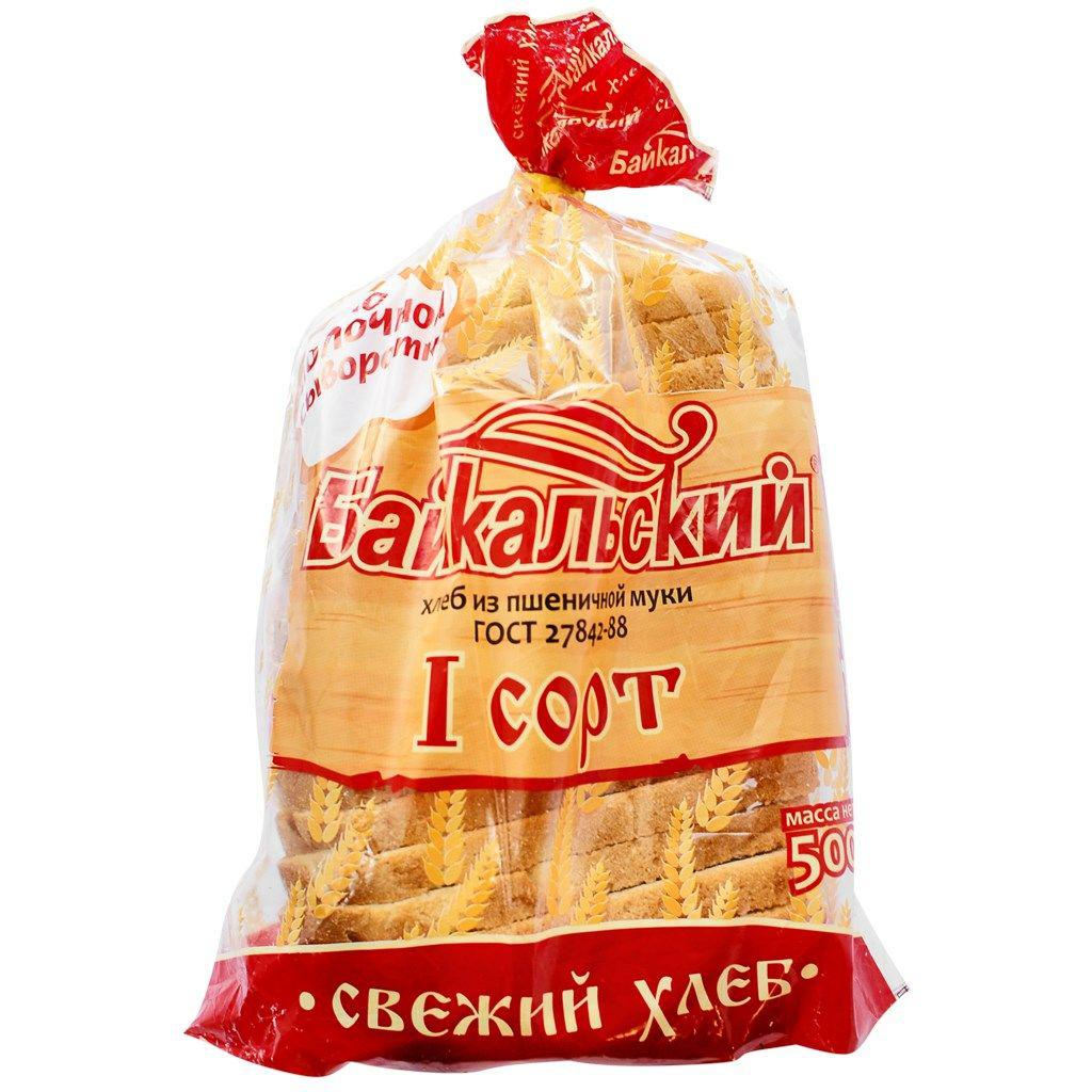 

Хлеб белый Байкальский Пшеничный 1с 500 г, Пшеничный 1с