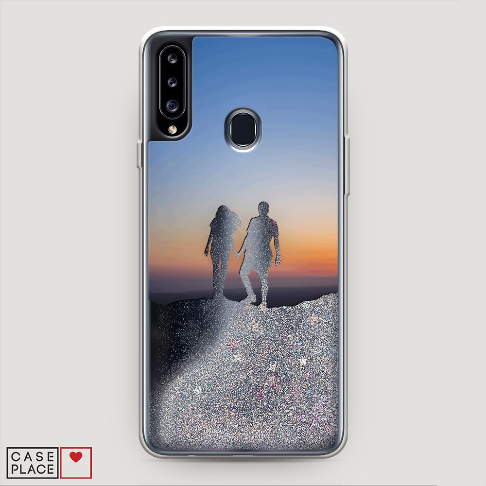 

Чехол Awog на Samsung Galaxy A20s / Самсунг A20s "Пара на краю света", 2100891-1