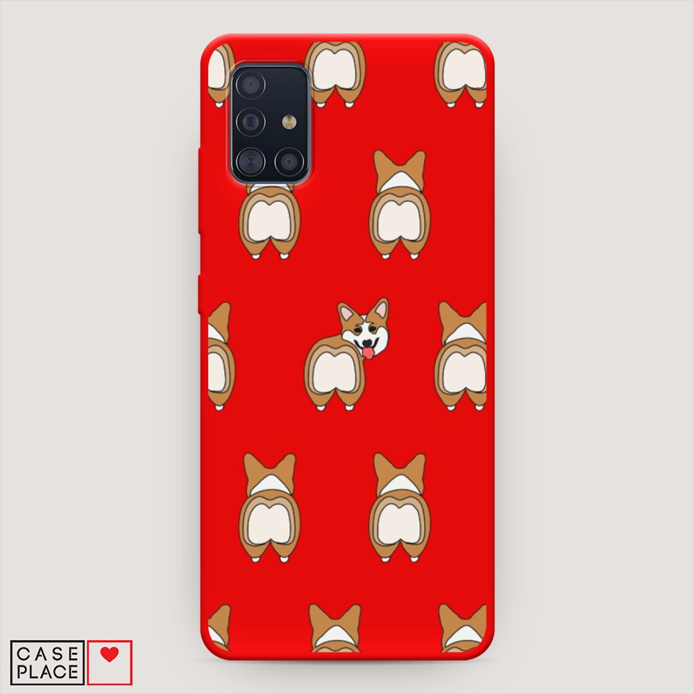 

Чехол Awog на Samsung Galaxy A51 "Милый корги фон", Разноцветный, 28953-1