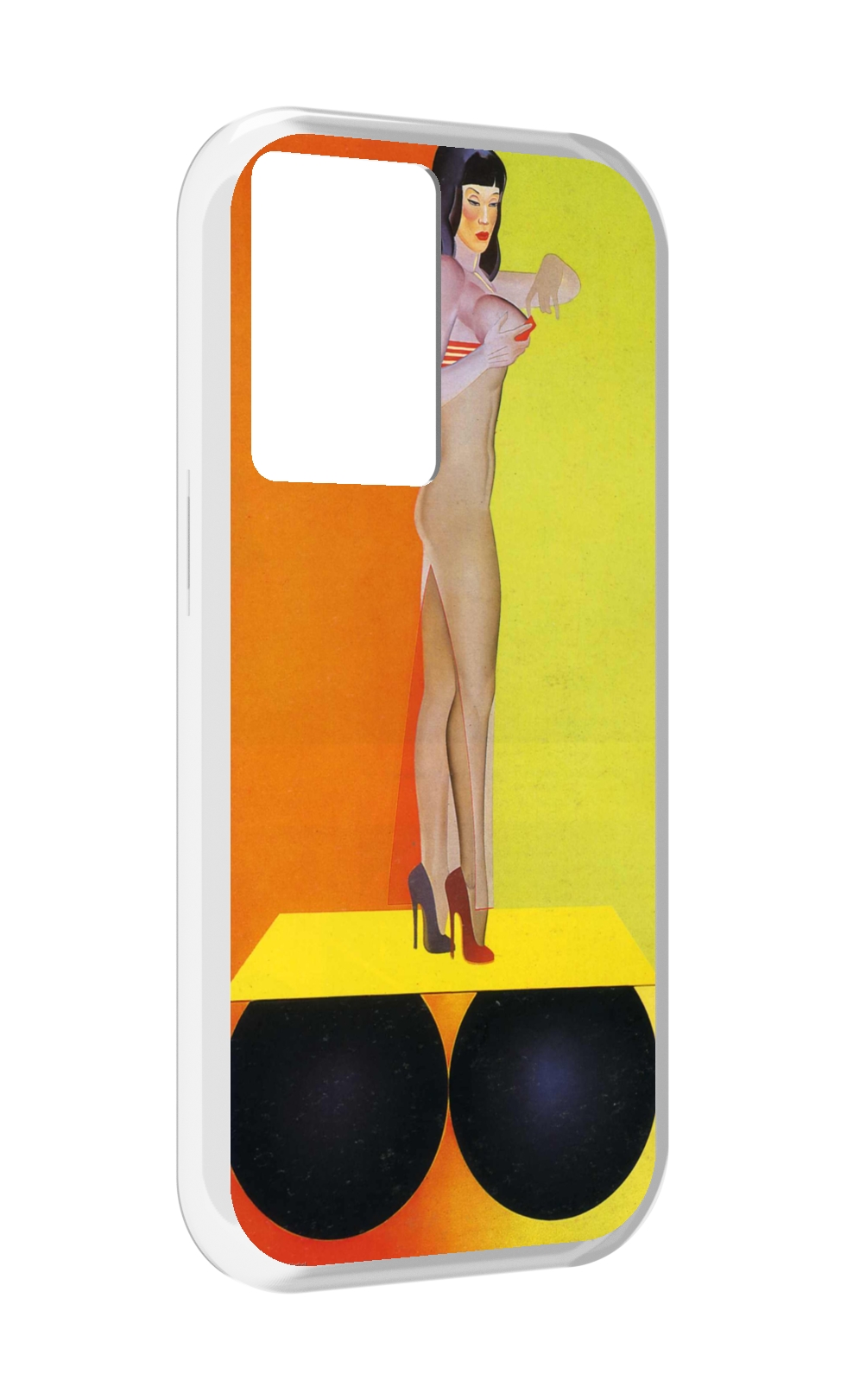 

Чехол MyPads девушка на шарах женский для OnePlus Nord N20 SE, Прозрачный, Tocco