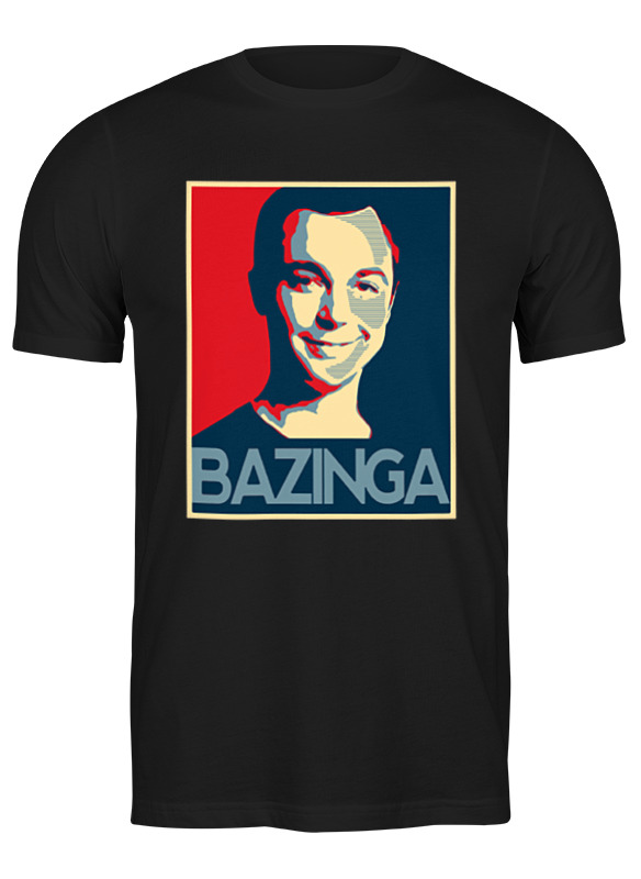 

Футболка мужская Printio Bazinga черная S, Черный, Bazinga