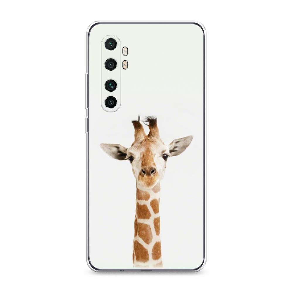 

Чехол на Xiaomi Mi Note 10 Lite "Любопытный жираф", Бежевый;коричневый, 38450-1
