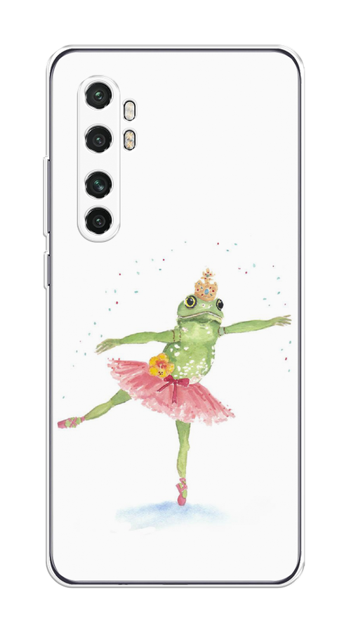 

Чехол на Xiaomi Mi Note 10 Lite "Лягушка-балерина", Зеленый, 38450-4
