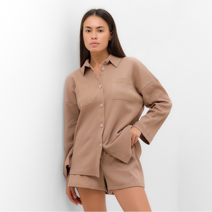 Костюм женский KAFTAN Basic line бежевый 46 RU