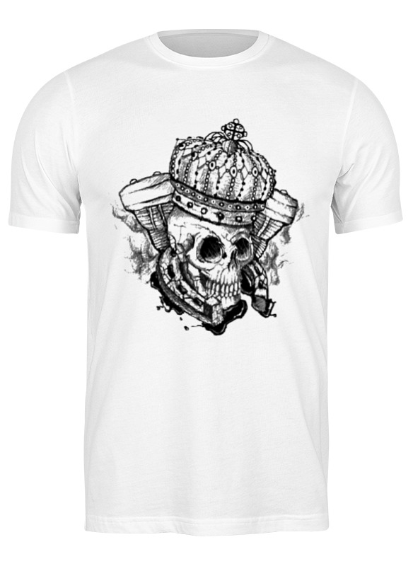 

Футболка мужская Printio Skull_crown style белая S, Белый, Skull_crown style