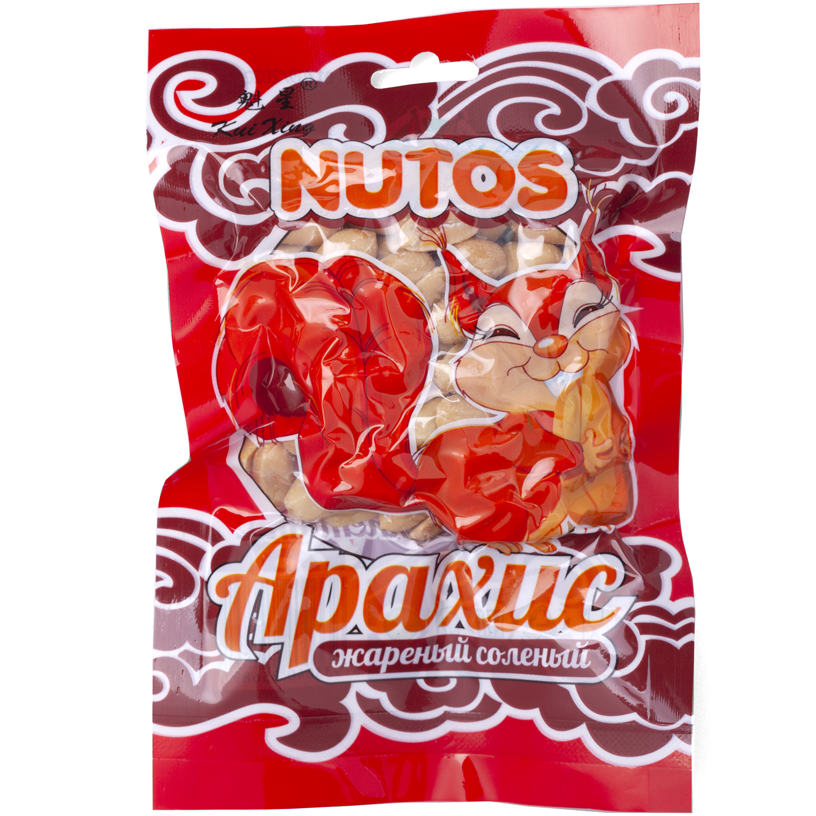

Арахис Nutos жареный очищенный соленый 90 г