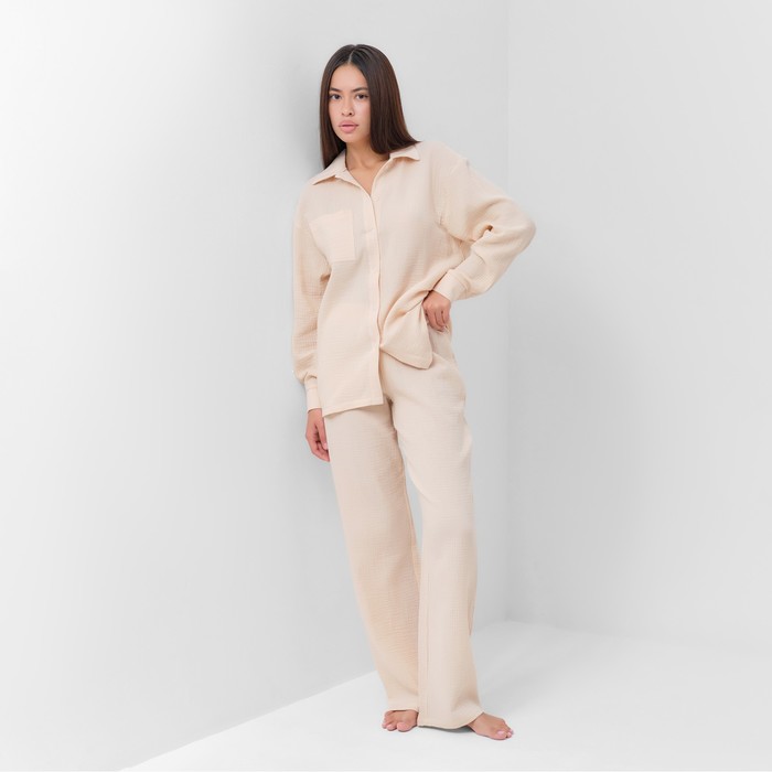 Комплект домашний женский KAFTAN Basic бежевый 48-50 RU