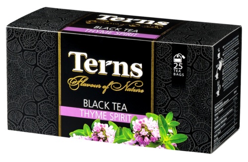

Чай черный Terns Thyme Spirit цейлонский с чабрецом в пакетиках 3,4 г х 25 шт