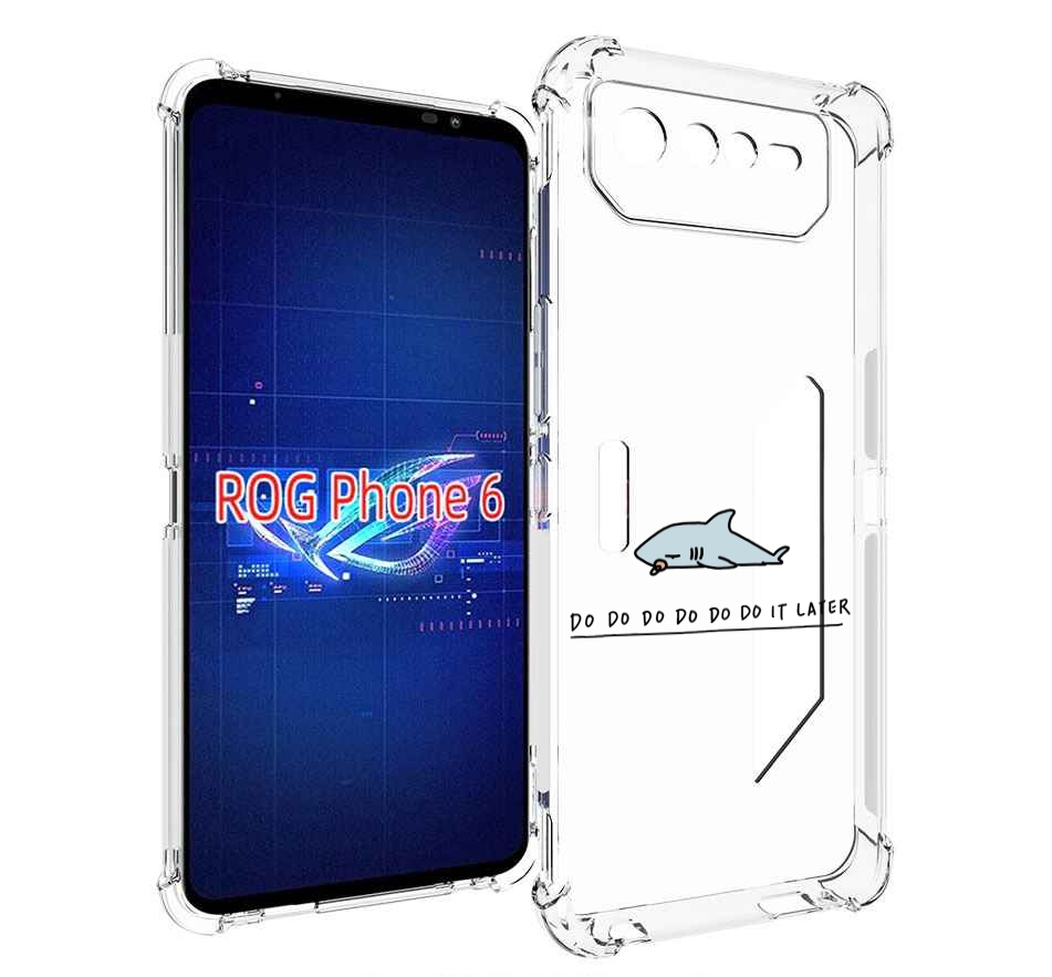 

Чехол MyPads Мини-акула для Asus ROG Phone 6, Прозрачный, Tocco