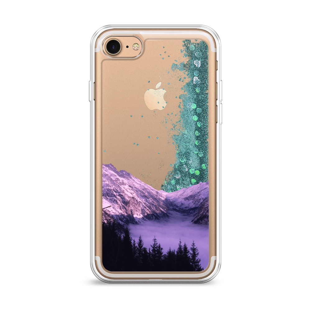 

Жидкий чехол с блестками "Горный туман" на Apple iPhone 7, 10695-1