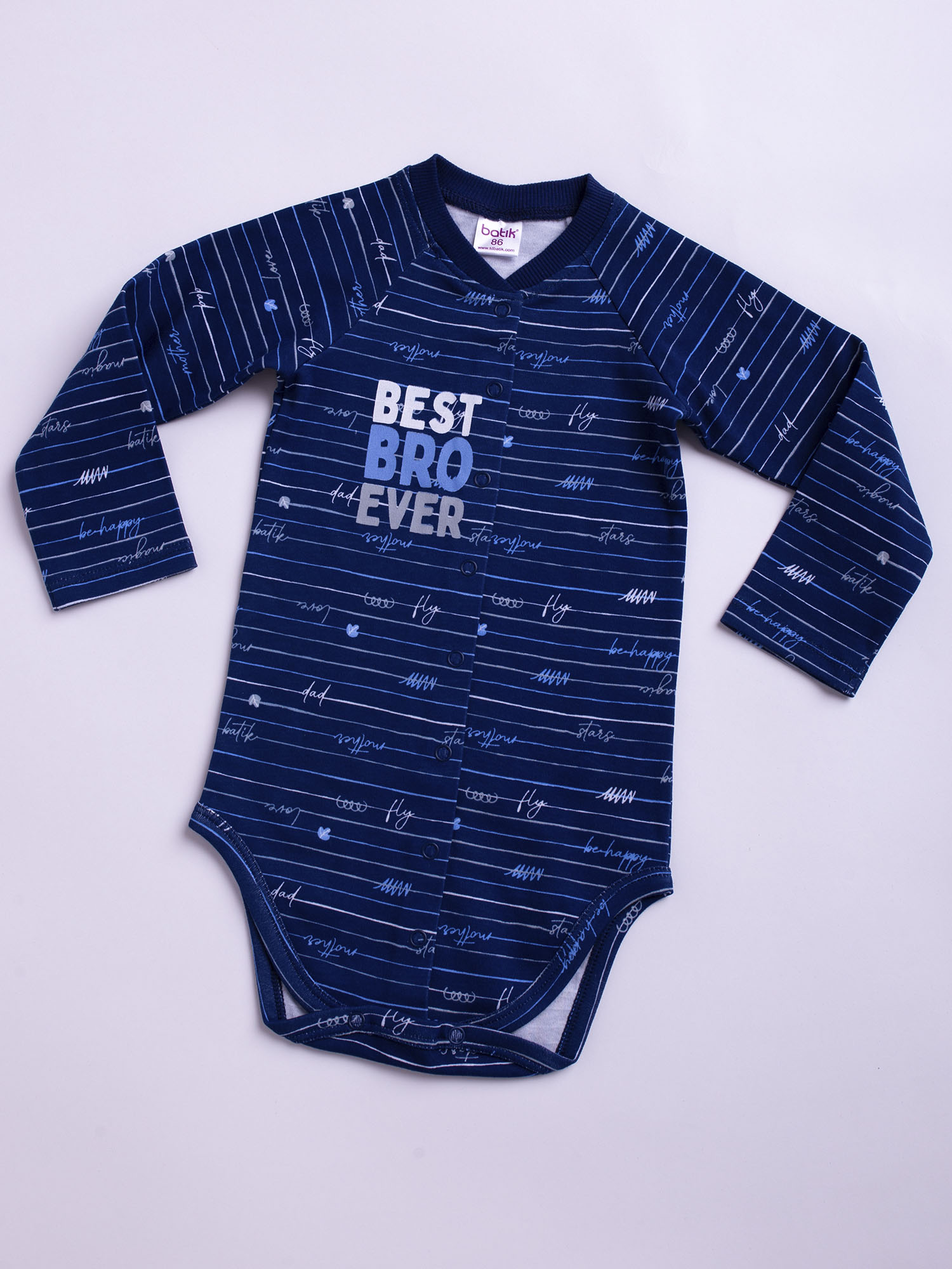 

Боди детское Batik 0009_ОН цв. синий р. 68, 0009_ОН