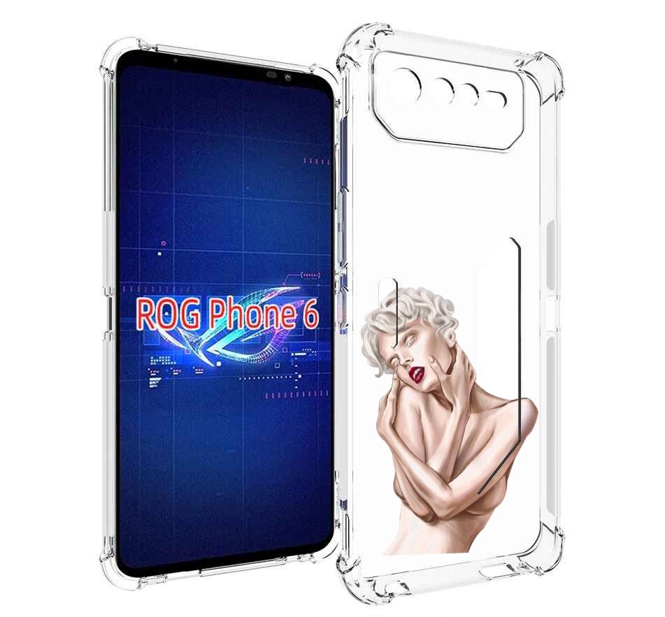 

Чехол MyPads Мигера женский для Asus ROG Phone 6, Прозрачный, Tocco