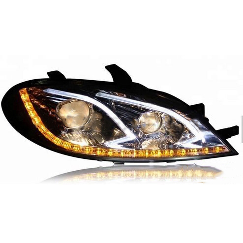 

Передние фары Шевроле Лачетти хэтчбек 04-13 бифокальная линза, ДХО, к-т: Л+П MF-HL-000638