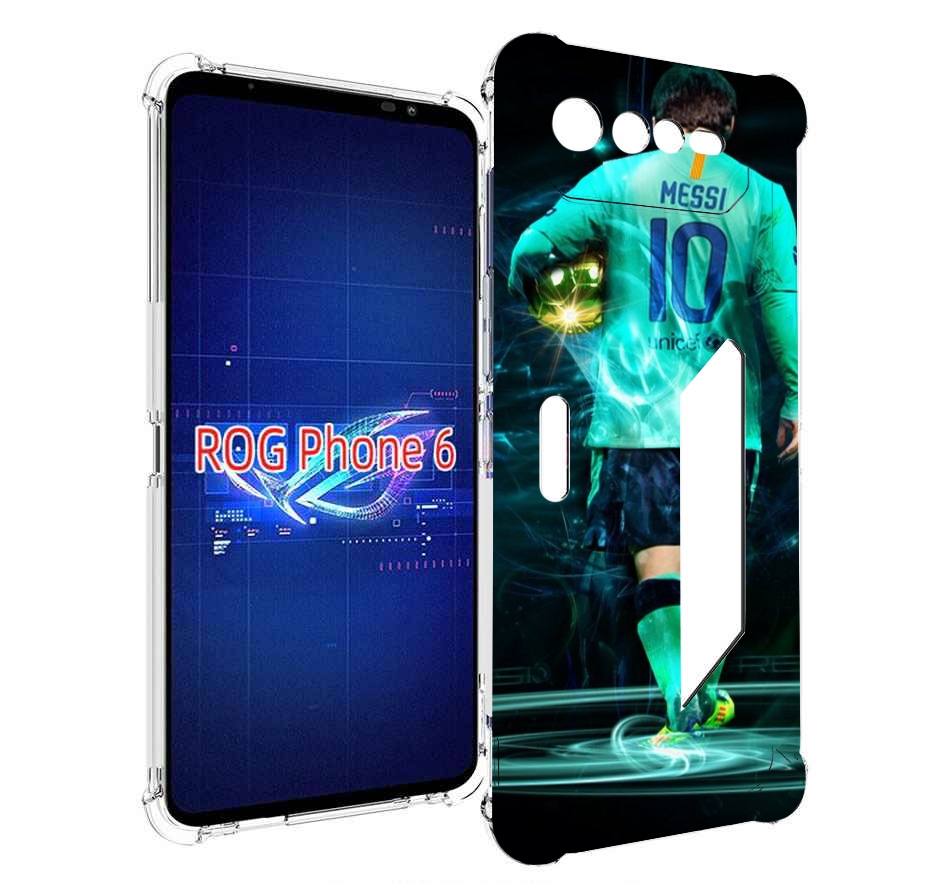 

Чехол MyPads Месси мужской для Asus ROG Phone 6, Прозрачный, Tocco