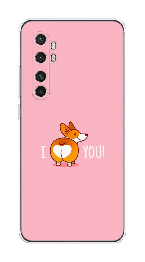 

Чехол на Xiaomi Mi Note 10 Lite "Корги I love you", Розовый;коричневый;белый, 38450-1