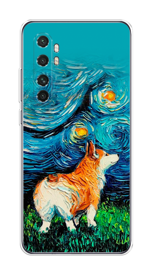 

Чехол на Xiaomi Mi Note 10 Lite "Корги звёздная ночь", Коричневый;белый;зеленый, 38450-1