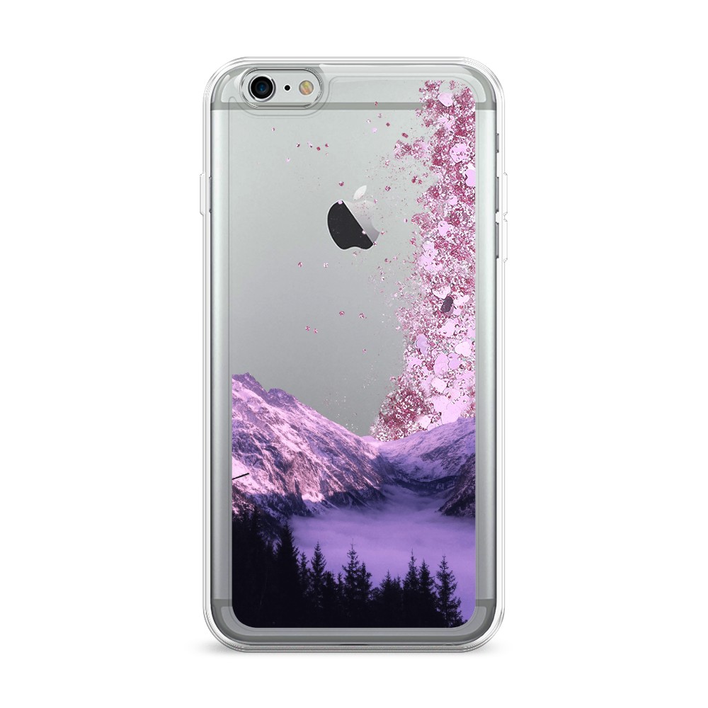 

Жидкий чехол с блестками "Горный туман" на Apple iPhone 6 Plus, 10594-1