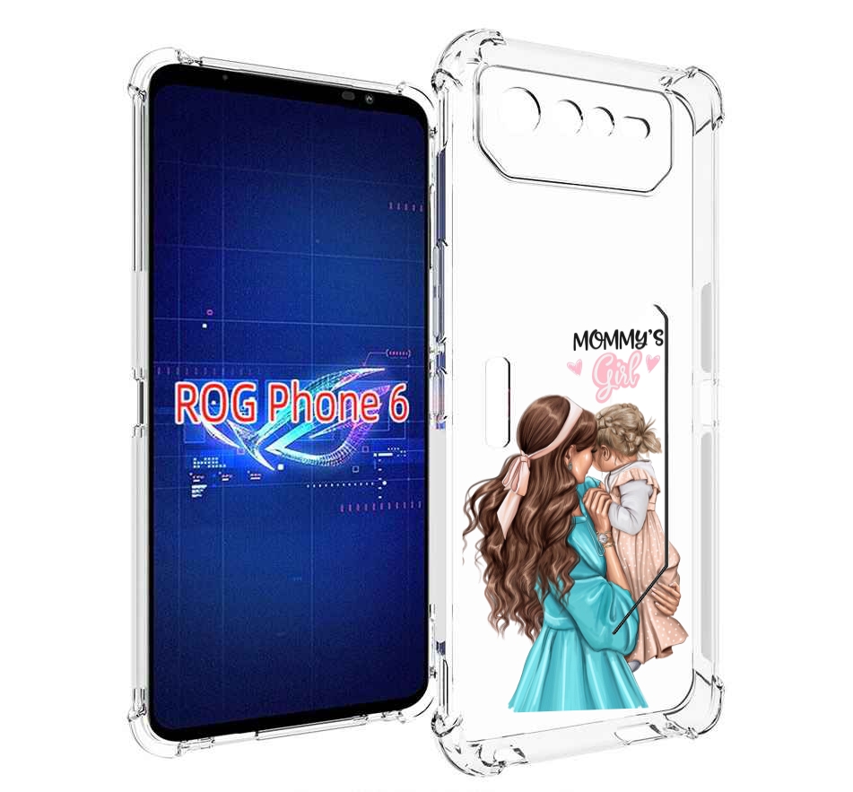 

Чехол MyPads Мама-девочки женский для Asus ROG Phone 6, Прозрачный, Tocco