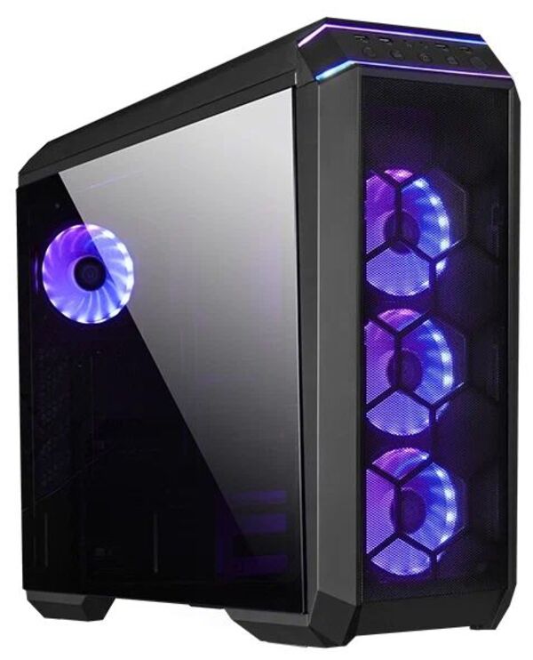 Chieftec Stallion III  Black , ATX Gaming case, T Glass, 4x RGB fan, MB sync, remote, Mesh