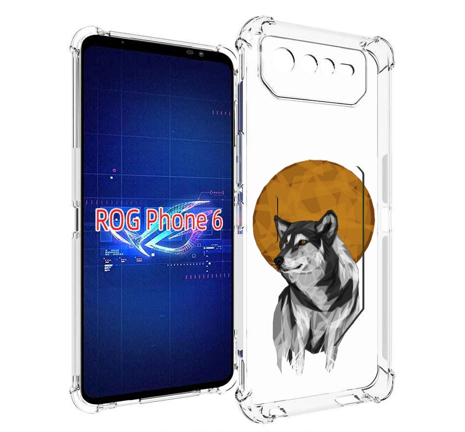 

Чехол MyPads Лунный волк для Asus ROG Phone 6, Прозрачный, Tocco