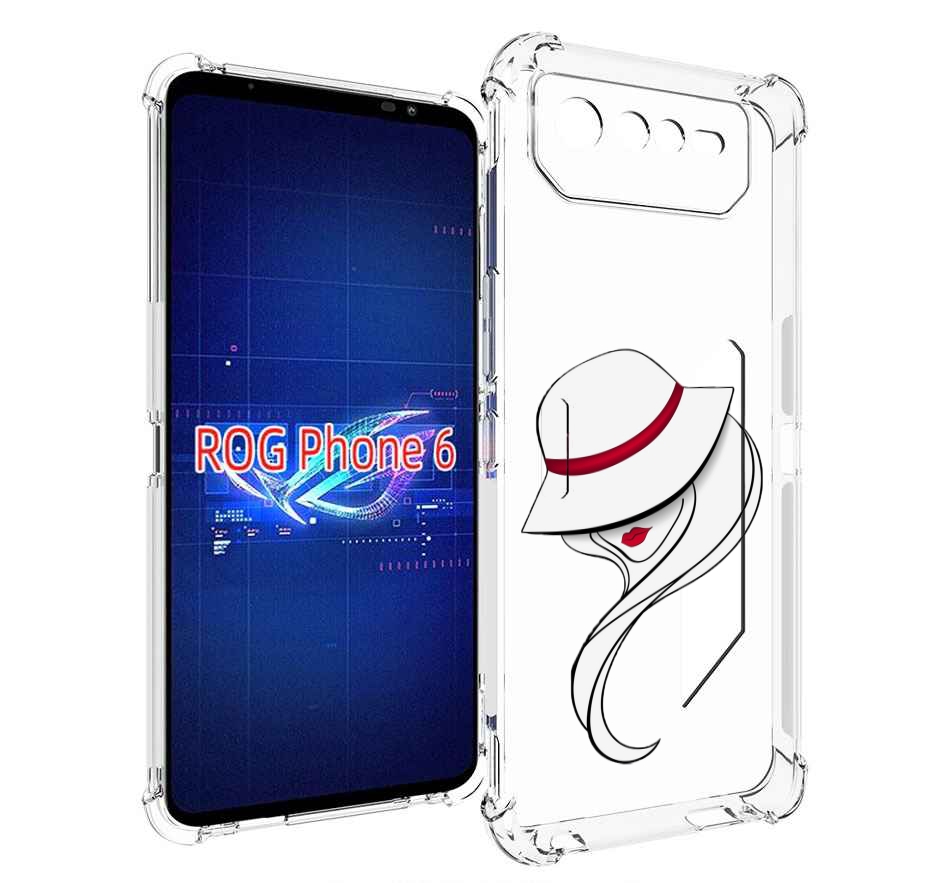 

Чехол MyPads Лого женский для Asus ROG Phone 6, Прозрачный, Tocco