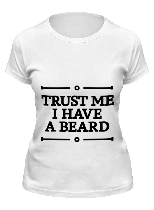 

Футболка женская Printio Trust me белая 2XL, Белый, Trust me
