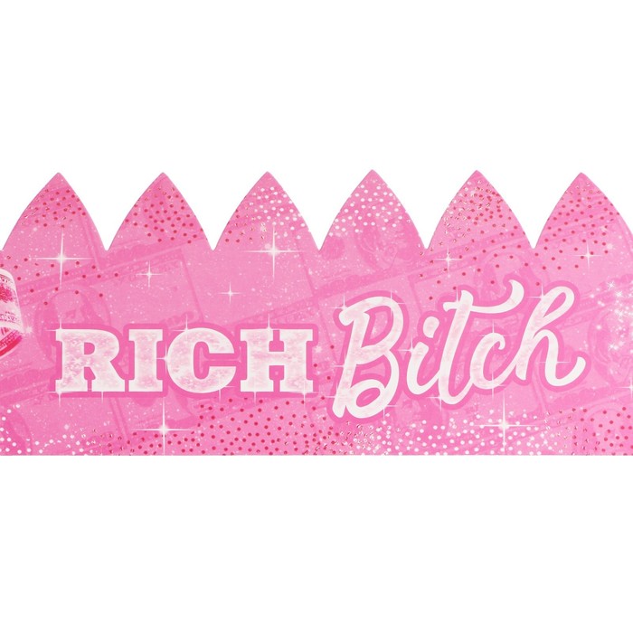 

Корона «Rich Bitch», 64 х 10,1 см (10 шт.), Розовый