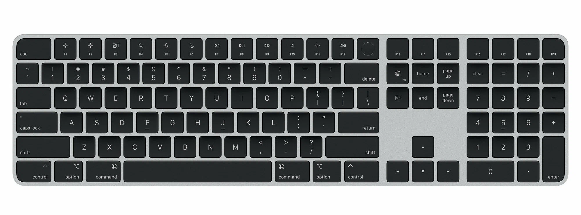 Беспроводная клавиатура Apple Magic Keyboard (MMMR3) серебристый (MMMR3LL/A)