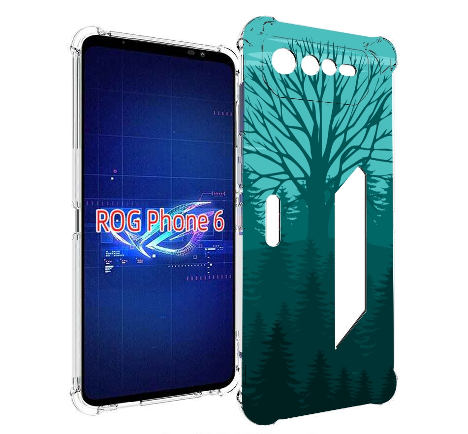 

Чехол MyPads Лес для Asus ROG Phone 6, Прозрачный, Tocco