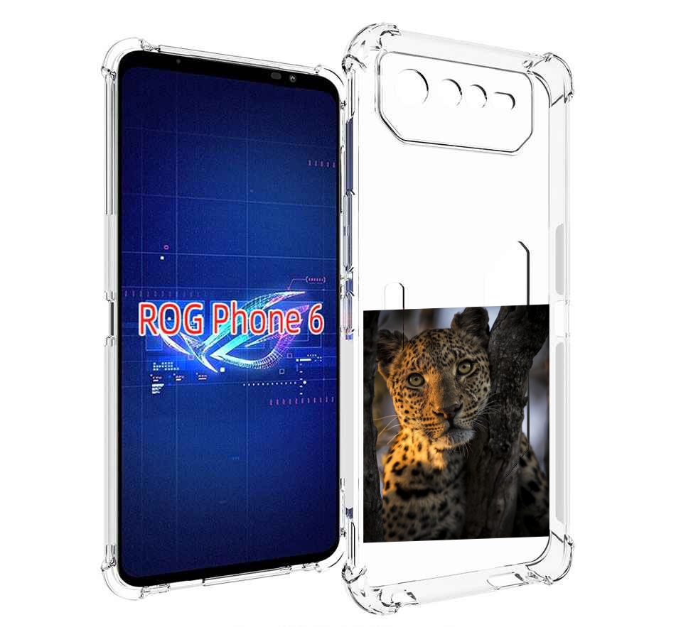 

Чехол MyPads Леопард для Asus ROG Phone 6, Прозрачный, Tocco