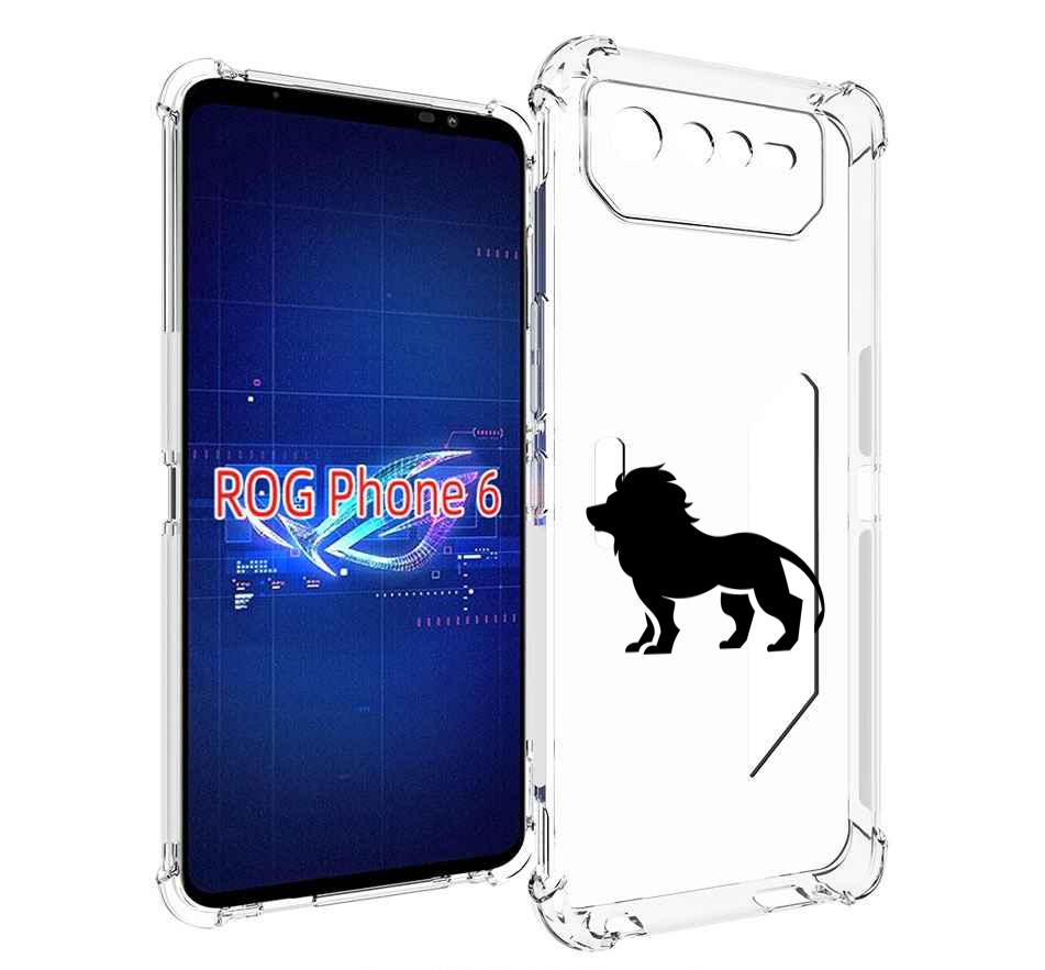 

Чехол MyPads Лев для Asus ROG Phone 6, Прозрачный, Tocco