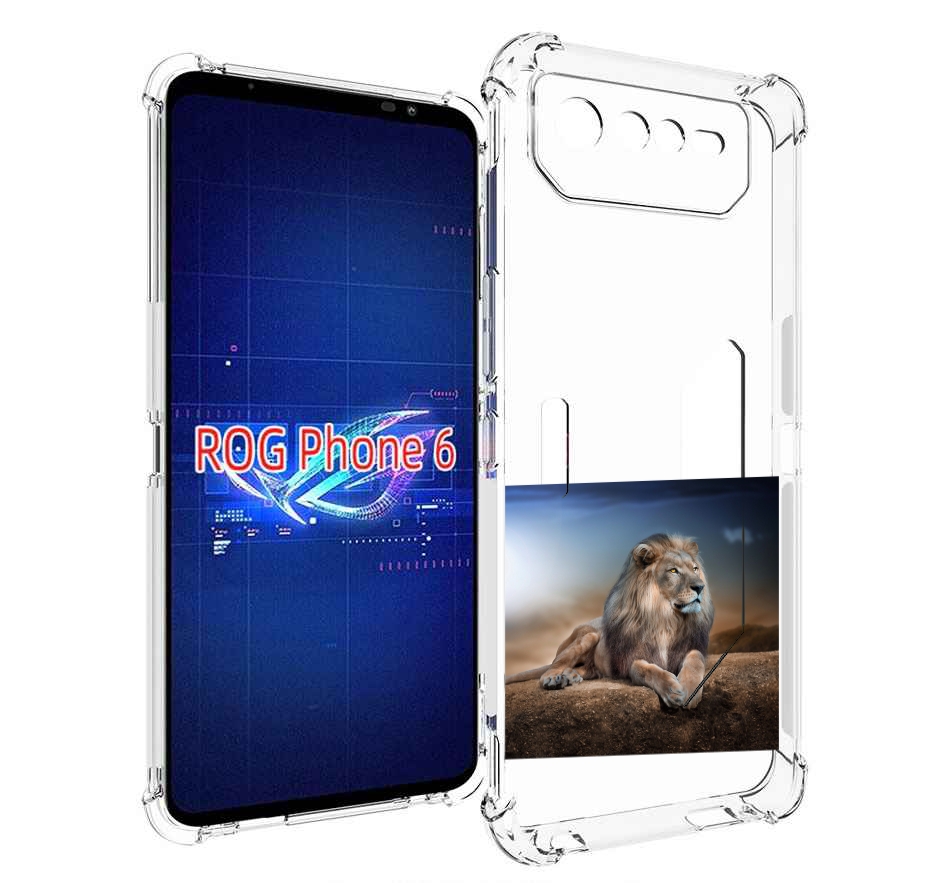 

Чехол MyPads Лев-наблюдает для Asus ROG Phone 6, Прозрачный, Tocco