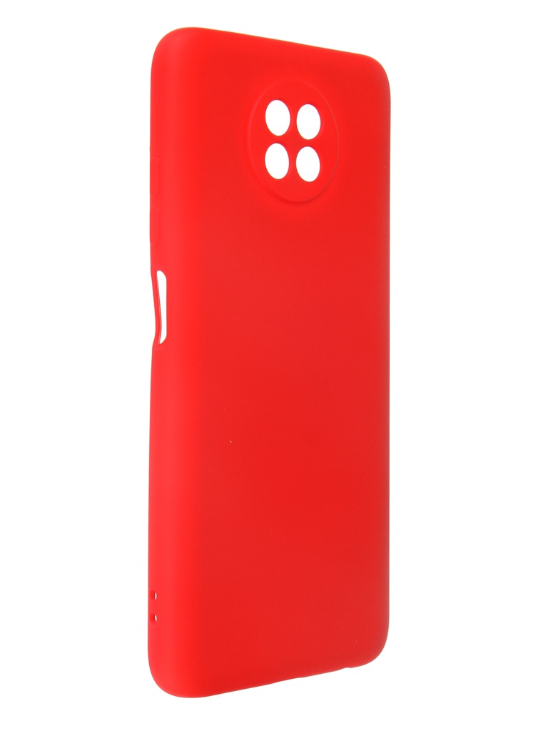 фото Чехол krutoff для xiaomi redmi note 9t silicone red 12866