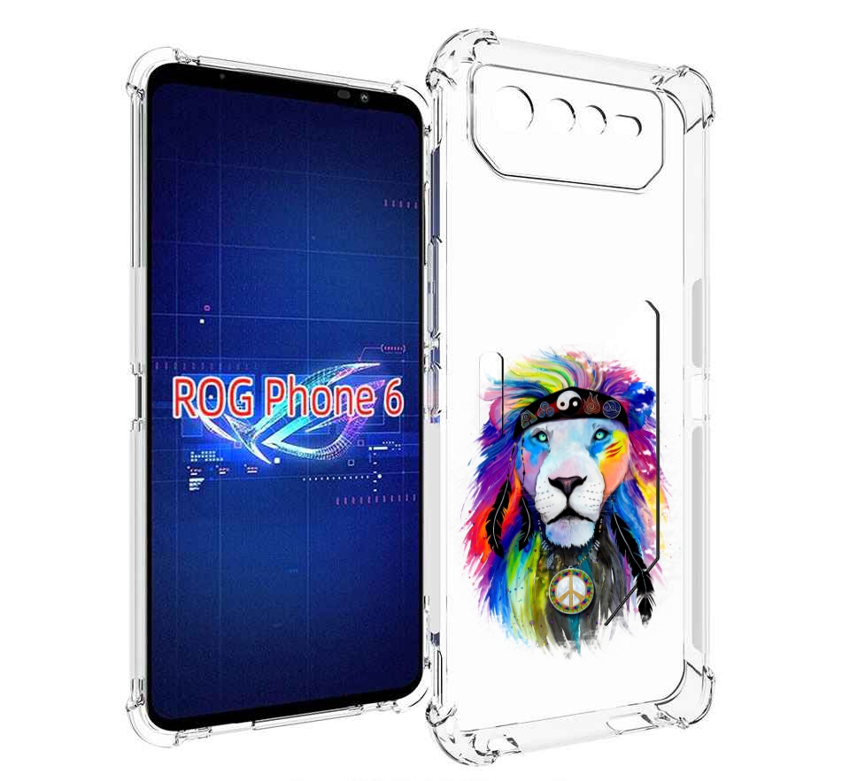 

Чехол MyPads Лев 3 для Asus ROG Phone 6, Прозрачный, Tocco