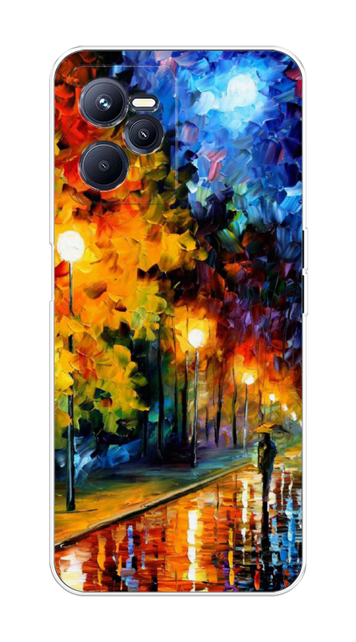 

Чехол на Realme C35 "Безлюдная улочка", Оранжевый;желтый;синий, 259250-1