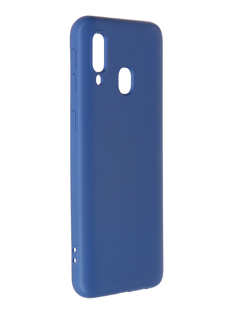 фото Чехол krutoff для samsung galaxy a40 a405 silicone blue 12432