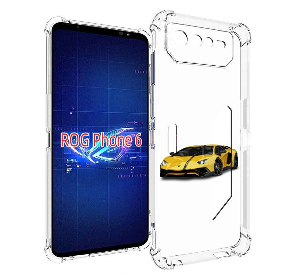 

Чехол MyPads Ламбо мужской для Asus ROG Phone 6, Прозрачный, Tocco