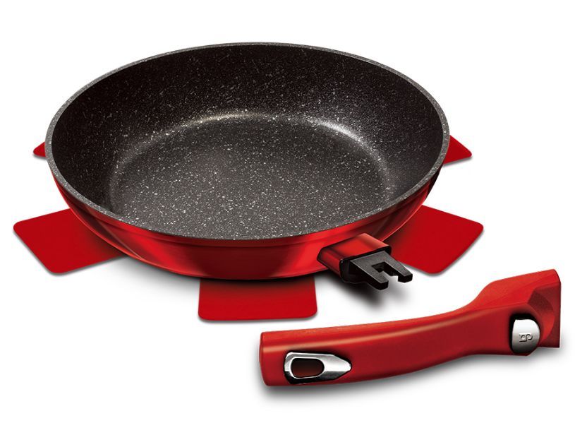 BERLINGER HAUS BH-1946 Burgundy Metallic Line Сковорода со съемной ручкой 28см