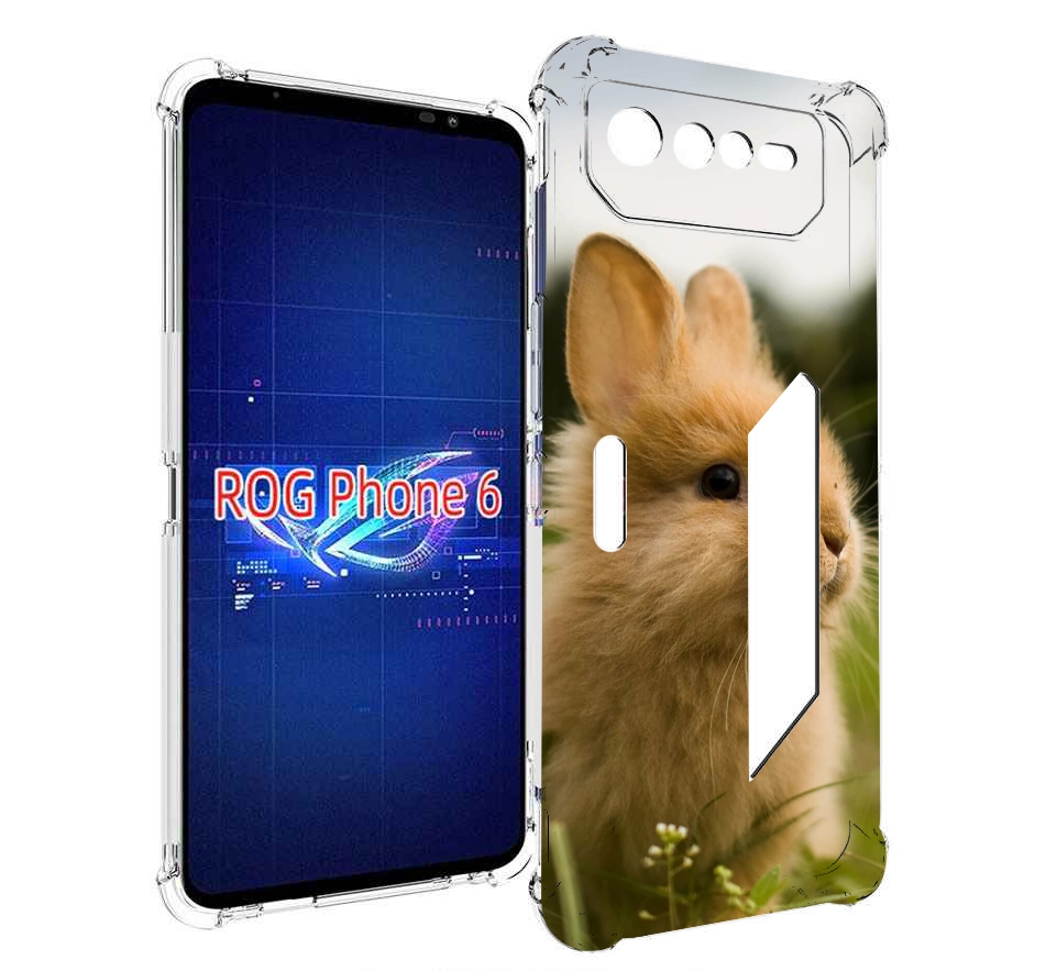 

Чехол MyPads Кролик для Asus ROG Phone 6, Прозрачный, Tocco