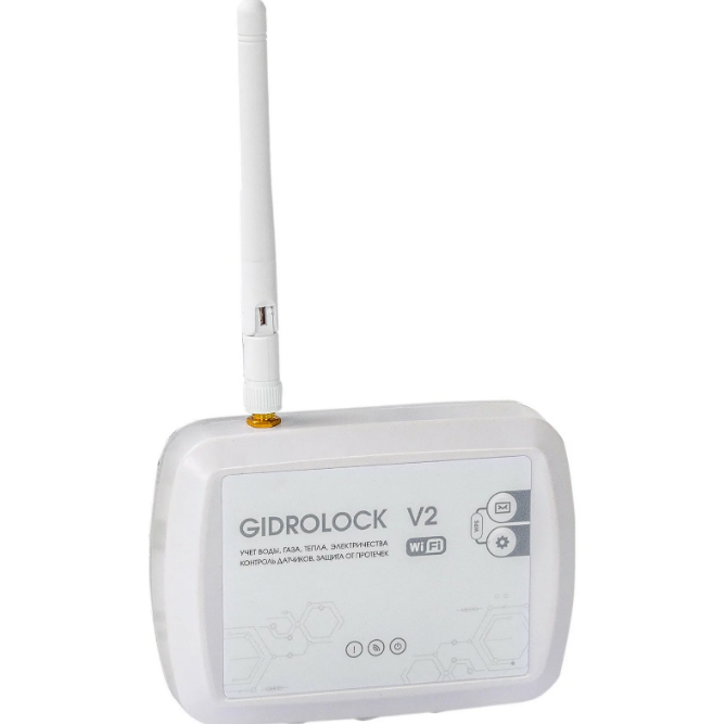 Блок управления Gidrolock WI-FI V2 (+блок питания) белый