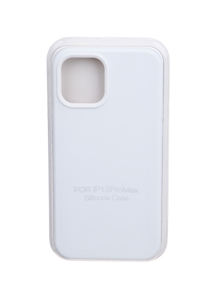 фото Чехол krutoff для apple iphone 12 pro max silicone white 11151