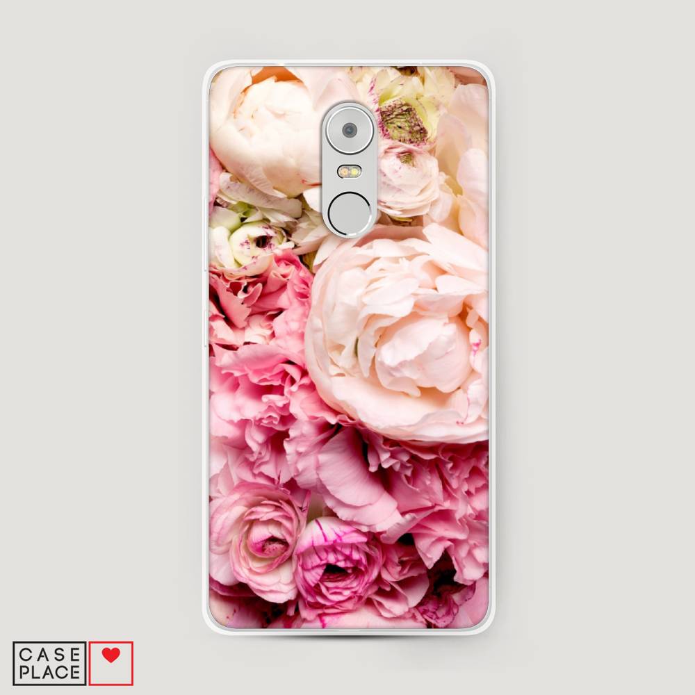 

Чехол Awog на Lenovo K6 Note / Леново K6 Note "Пионы яркие", Розовый, 112250-8