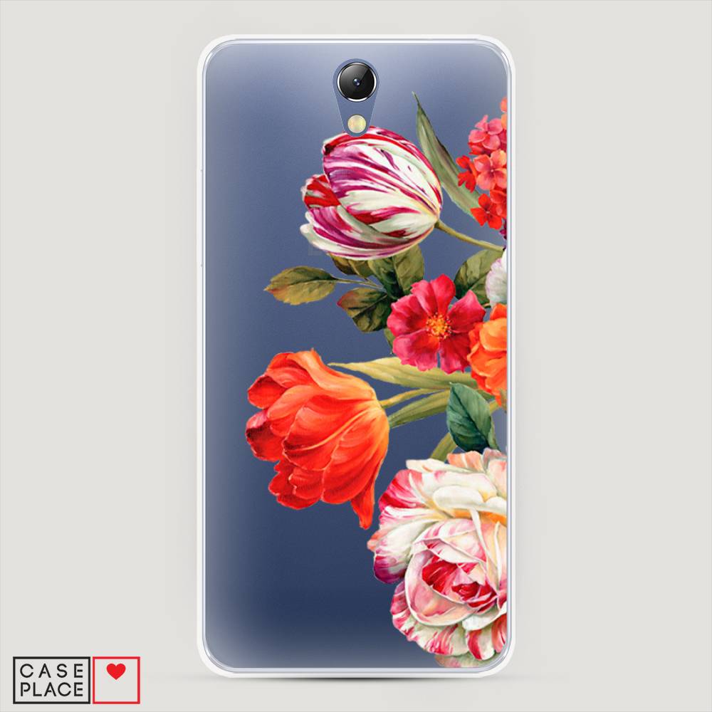 

Чехол Awog на Lenovo Vibe S1 / Леново Vibe S1 "Весенний букет", Красный;розовый;зеленый, 111450-8